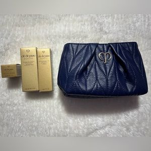 New Cle De Peau Beaute Makeup Pouch (with sample creams)